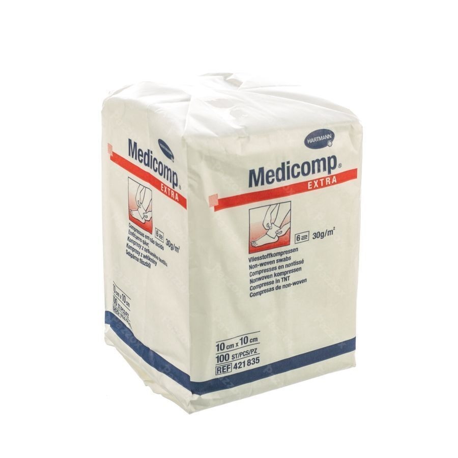 Medicomp 10x10cm 6l. Nst. 100 P/s