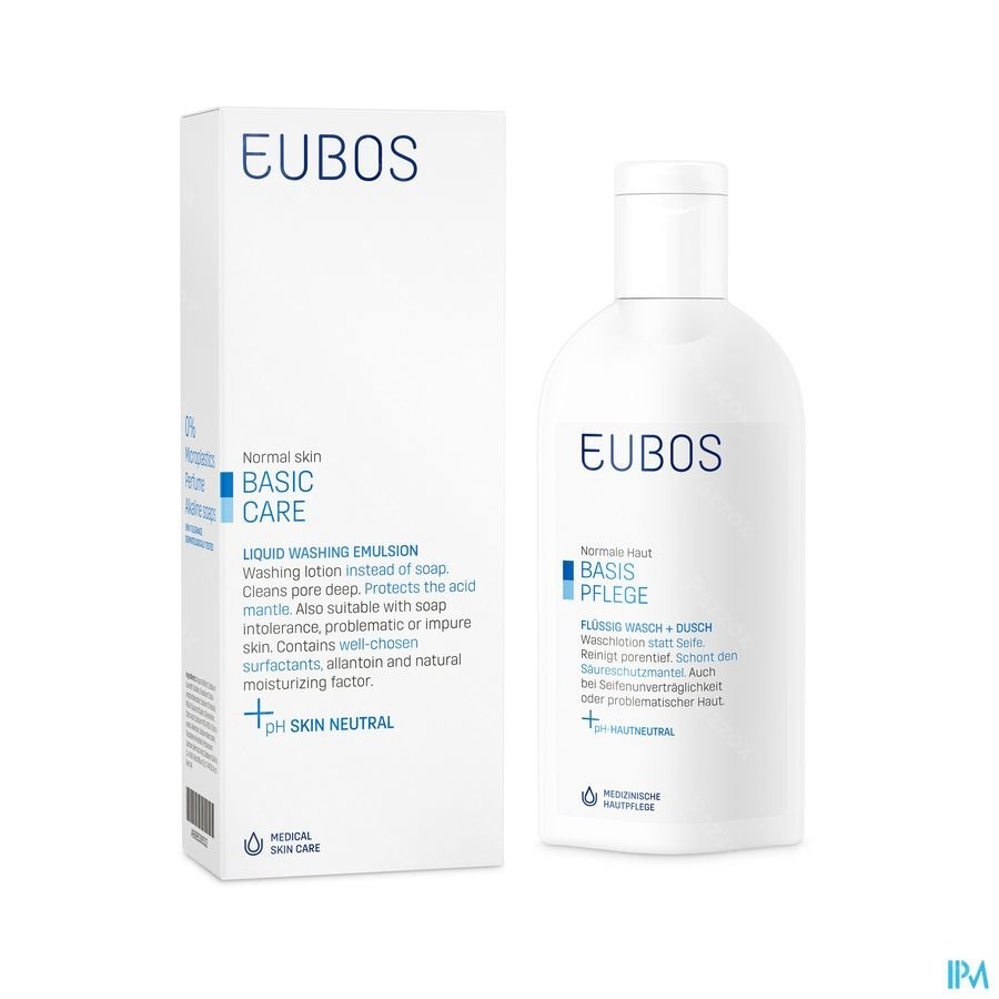 Eubos Zeep Vloeibaar Blauw N/parf 200ml