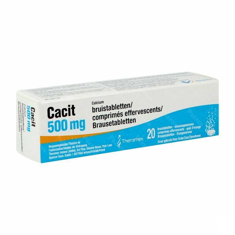 Cacit 500 Bruistabletten Tube 20x500mg