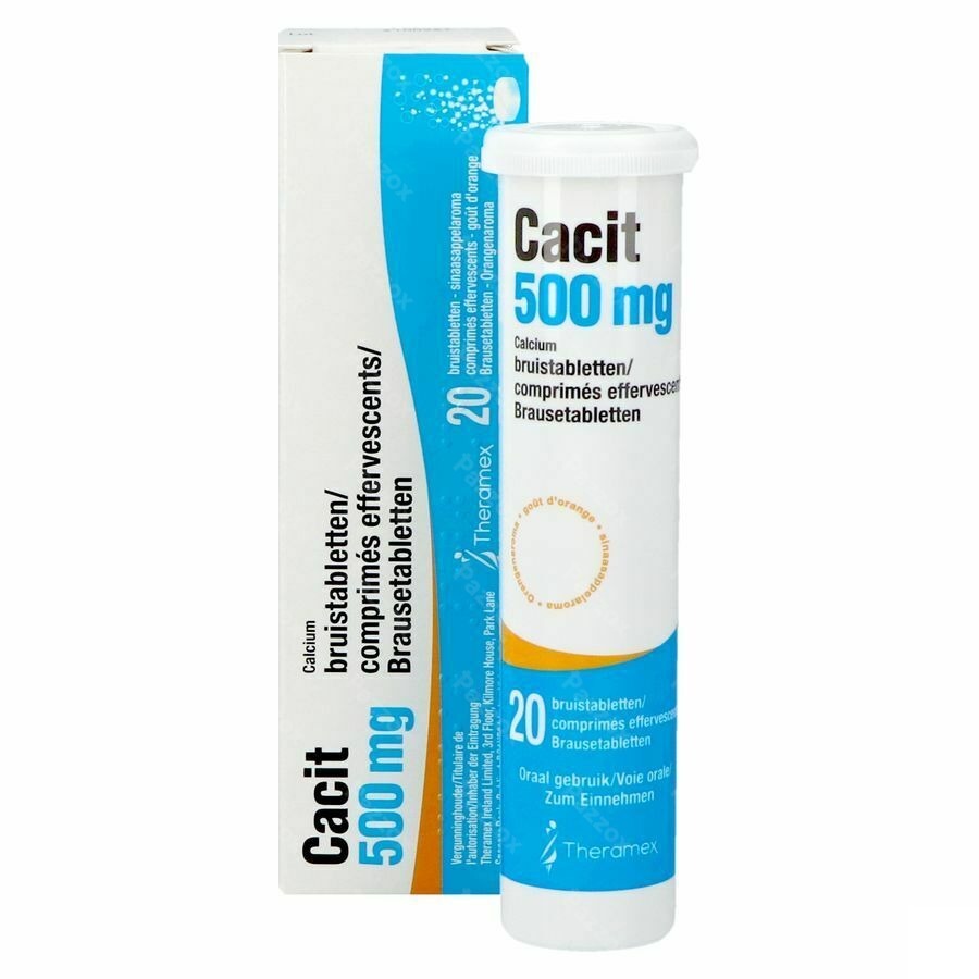 Cacit 500 Bruistabletten Tube 20x500mg