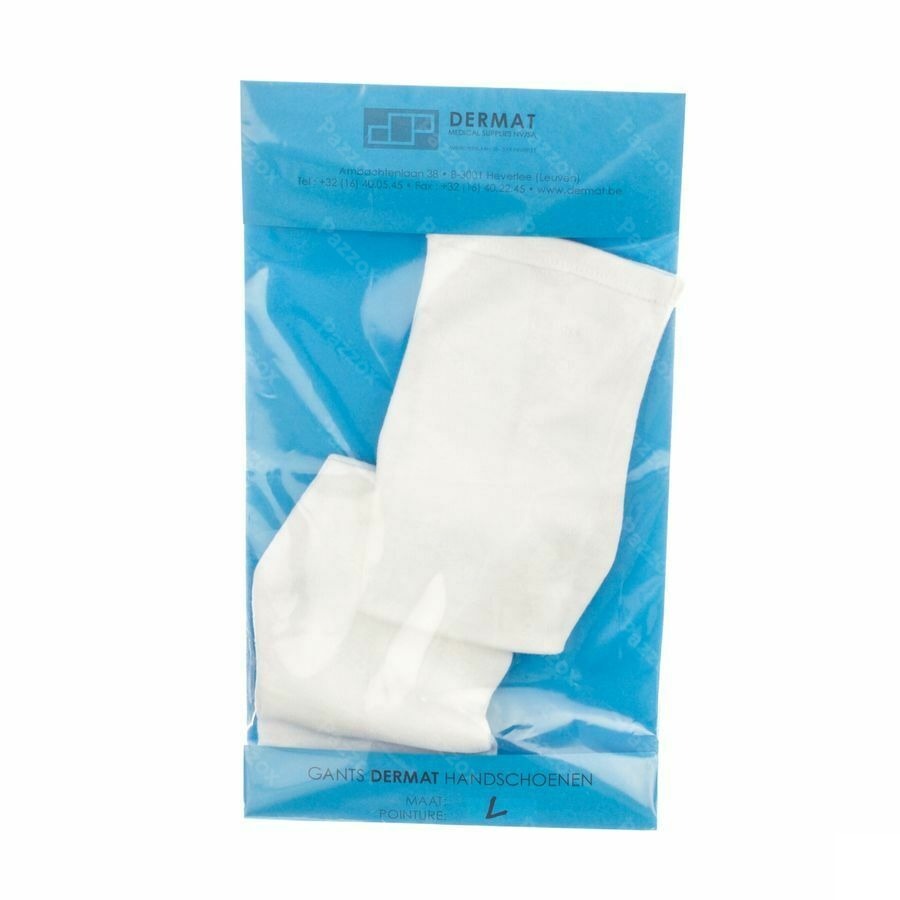 Dermat Handsch 2 Large 100% Katoen