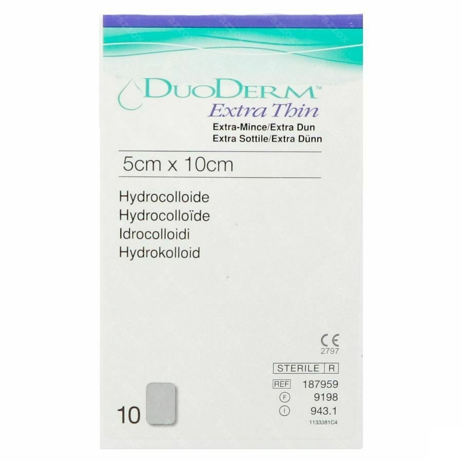 Duoderm Extra Dun Verb Hydro 5cmx10cm 10 H7959