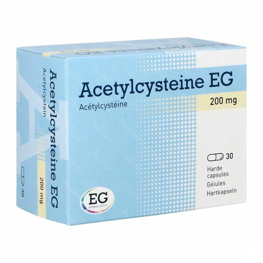 Acetylcysteine EG 200mg 30 Capsules