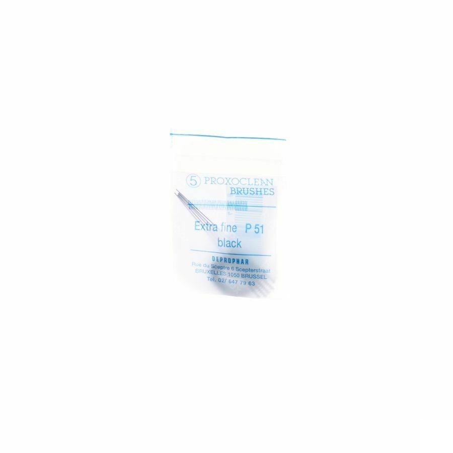 Proxoclean Tandenb Extra Fijn 20mm Zwart 5 P51