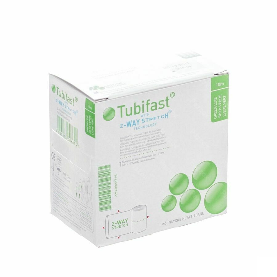 Tubifast Groen 5,00cmx10m 1 2436