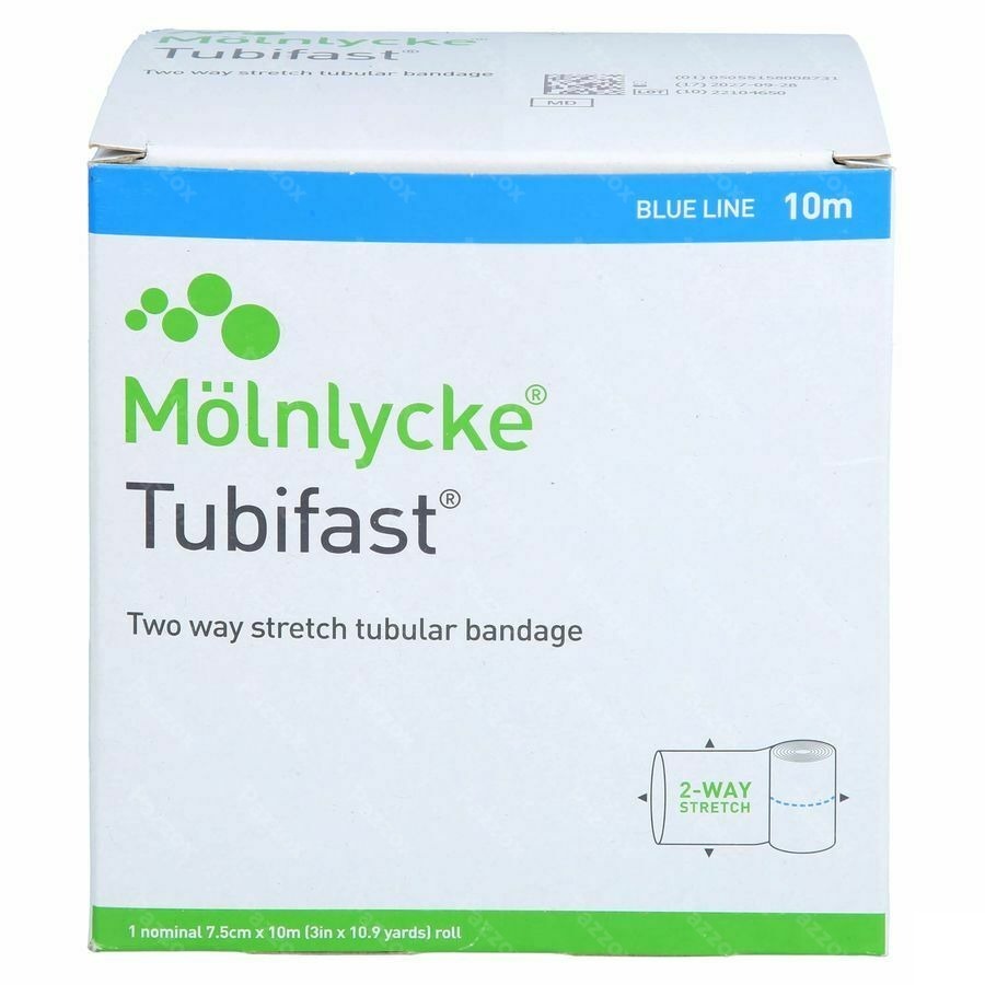 Tubifast Blauw 7,50cmx10m 1 2438