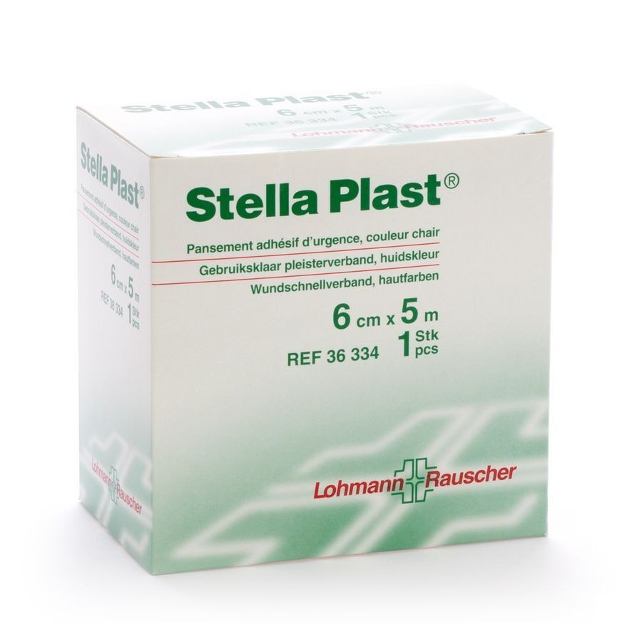 Stellaplast Pleister Adh 6cmx5m 36334
