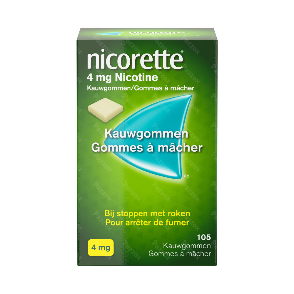 Nicorette Kauwgom 105x4mg