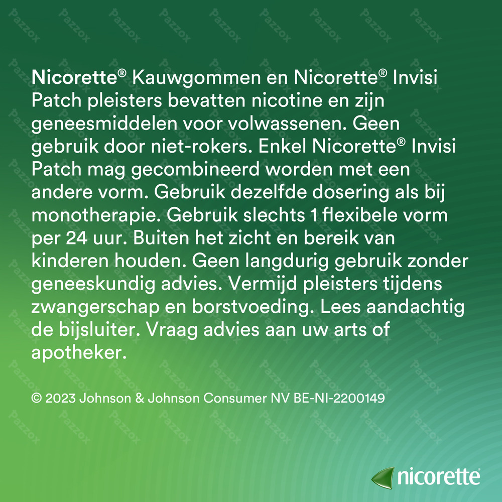 Nicorette Kauwgom Suikervrij 105x2mg