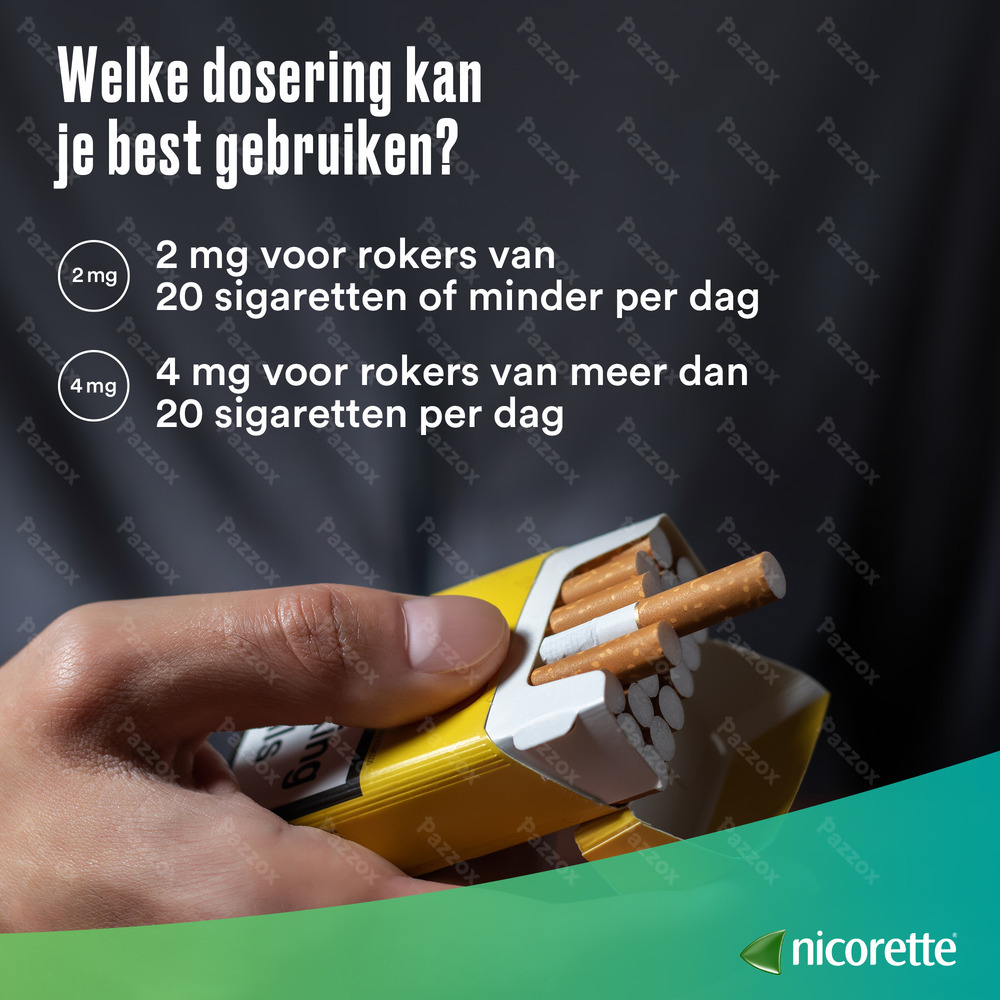 Nicorette Kauwgom Suikervrij 105x2mg