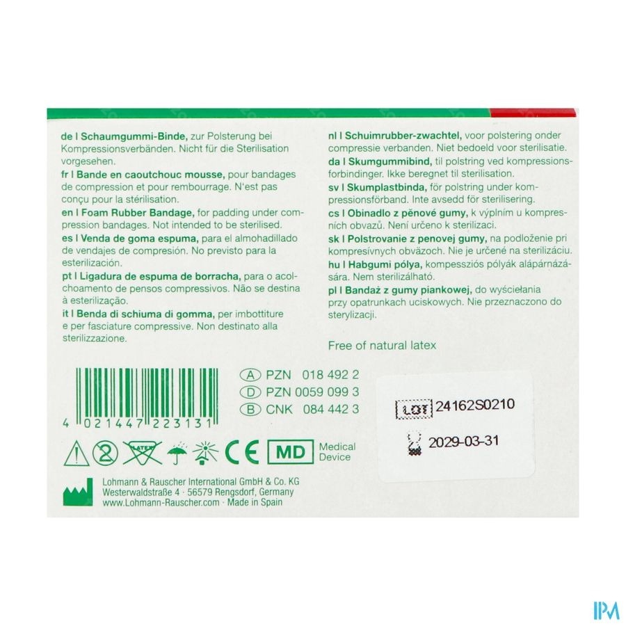 Komprex Binde 8cmx 2m Dikte 0,5cm 22313