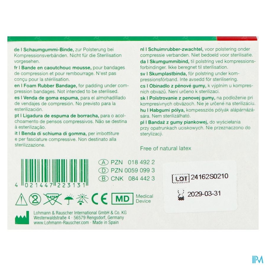 Komprex Binde 8cmx 2m Dikte 0,5cm 22313