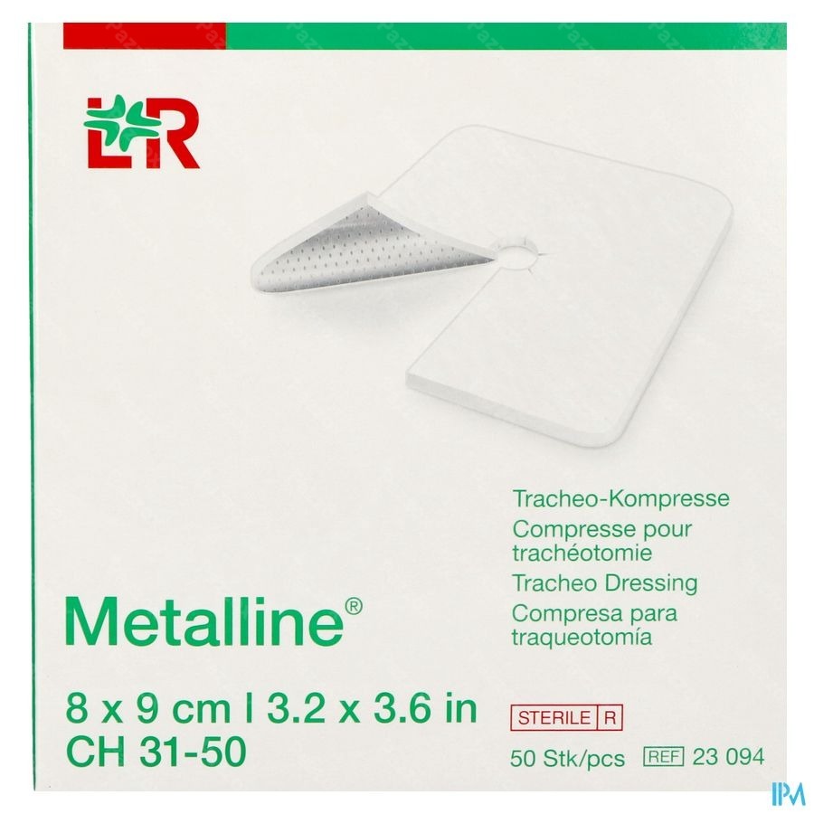 Metalline Kompres Tracheo Ster 8x9cm 50 23094