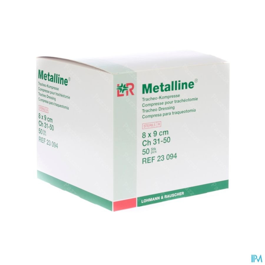 Metalline Kompres Tracheo Ster 8x9cm 50 23094