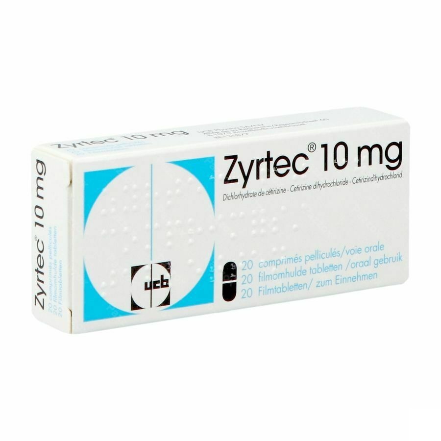 Zyrtec 10mg 20 Tabletten