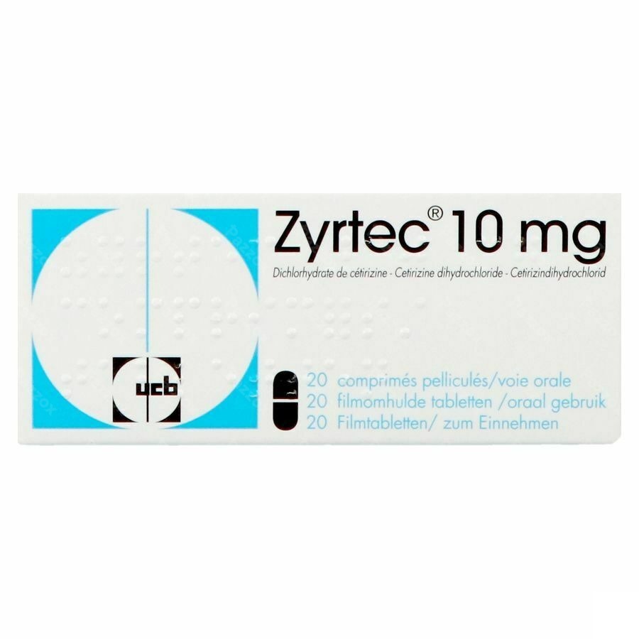 Zyrtec 10mg 20 Tabletten