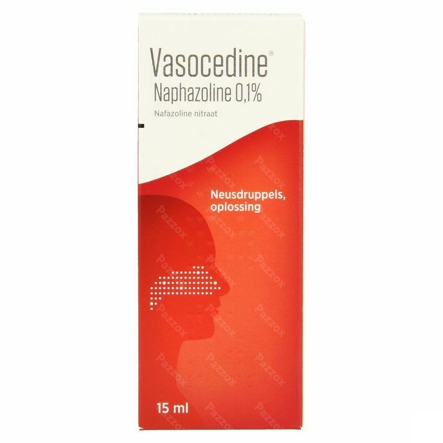 Vasocedine Naphazoline Neusdruppels 15ml