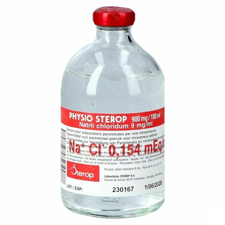 Physio Sterop Inj 1x100ml