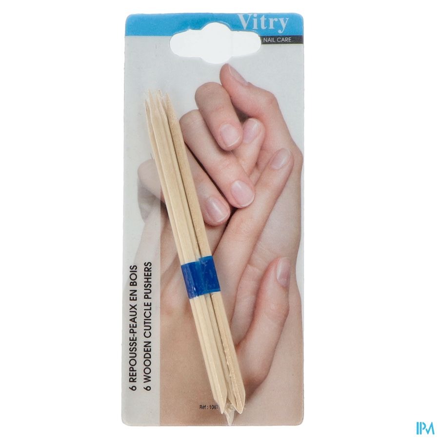 Velletjes - Nagelriemduwer Hout 5 Stuks