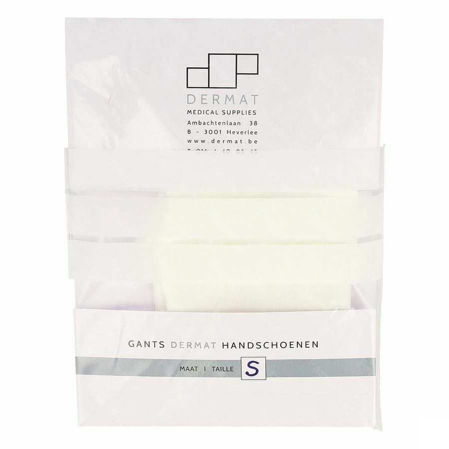 Dermat Handsch 2 Small 100% Katoen