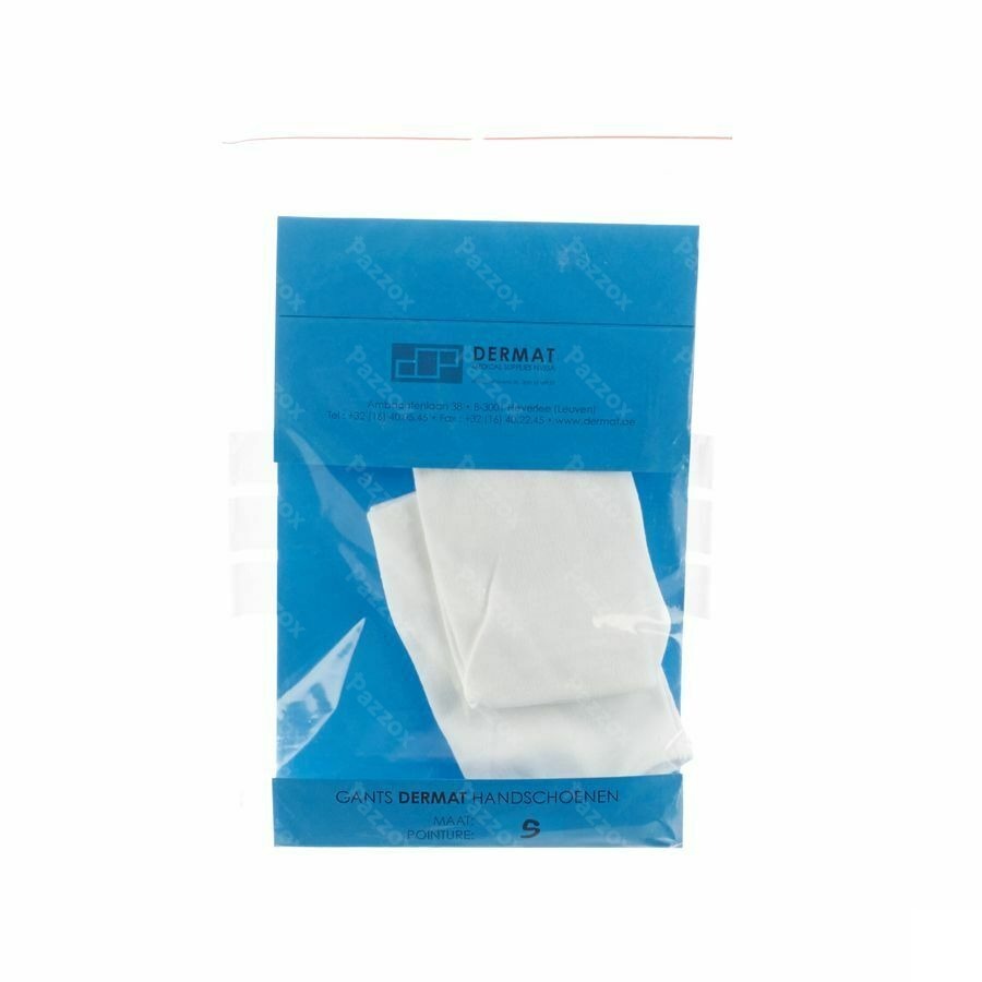 Dermat Handsch 2 Small 100% Katoen