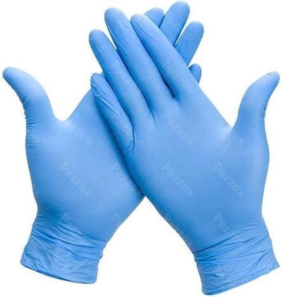 Handschoenen Medium Nitril Ongepoederd Blauw 100stuks
