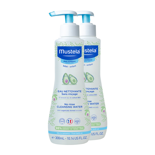 Mustela Reinigend Water Z/spoelen 300ml 1+1 Gratis