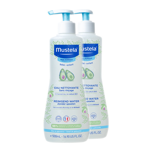Mustela Reinigend Water Z/spoelen 500ml 1+1 Gratis