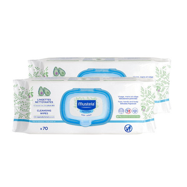 Mustela Reinigende Doekjes 70 Stuks 1+1 Gratis