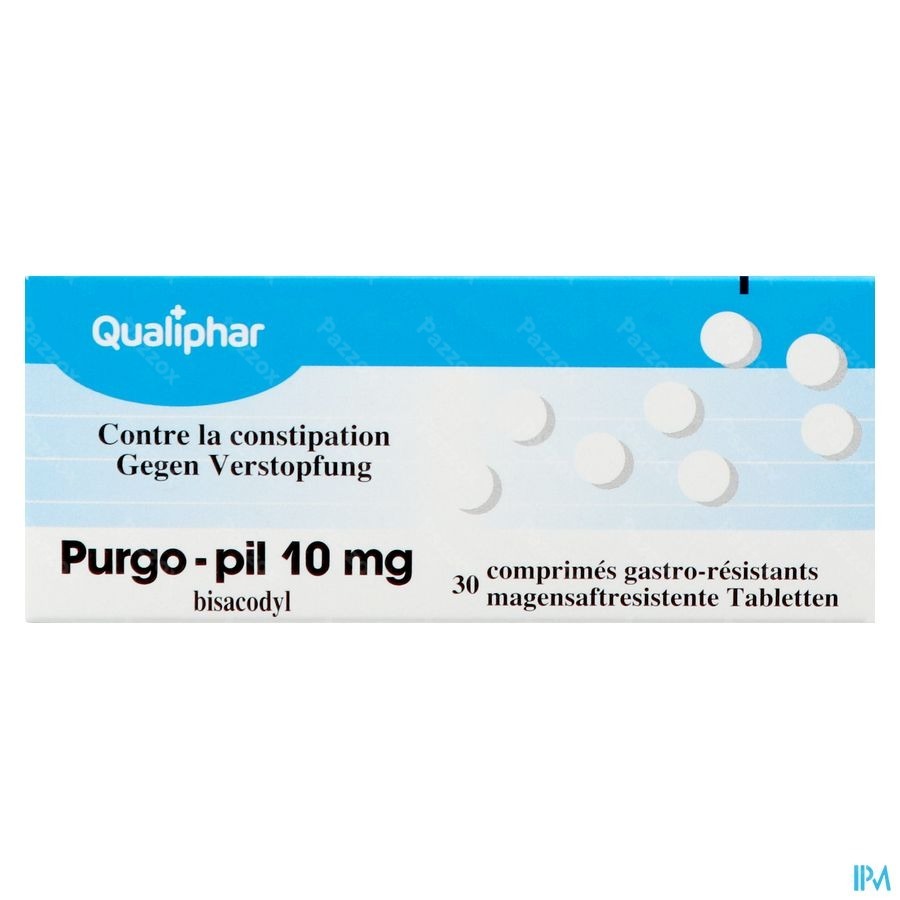 Purgo-pil 10mg bij Constipatie 30 Tabletten