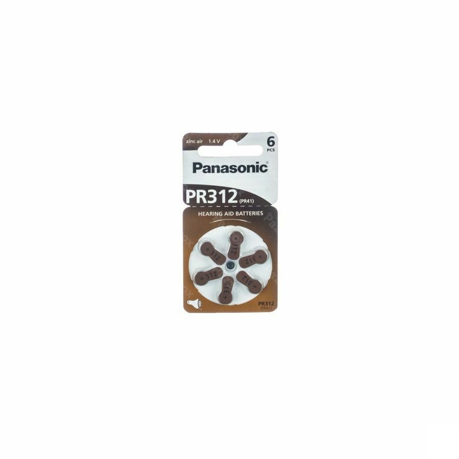 Panasonic Batterij Oorapparaat Pr 312h 6