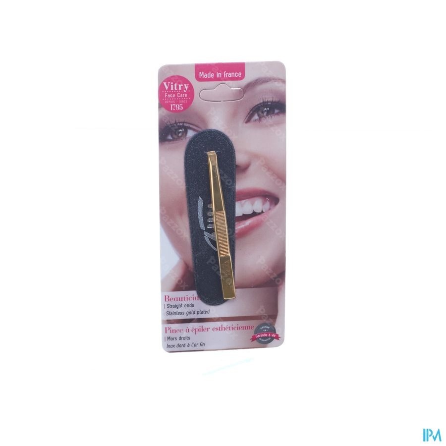 Vitry Prestige Epileerpincet Recht Inox 4012