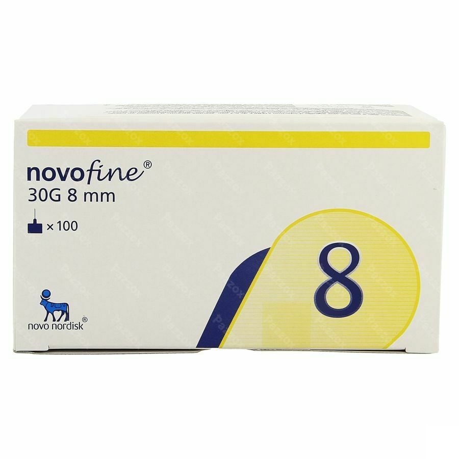 Novofine Ster Naald 8mm/30g 100 St