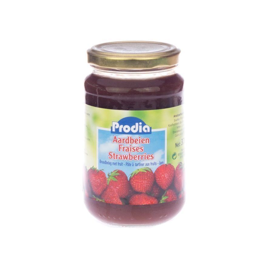 Prodia Jam Aardbeien + Fructose 370g 6090 Revogan