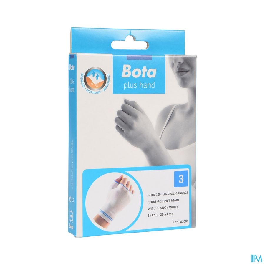 Bota Handpolsband+duim 100 White N3