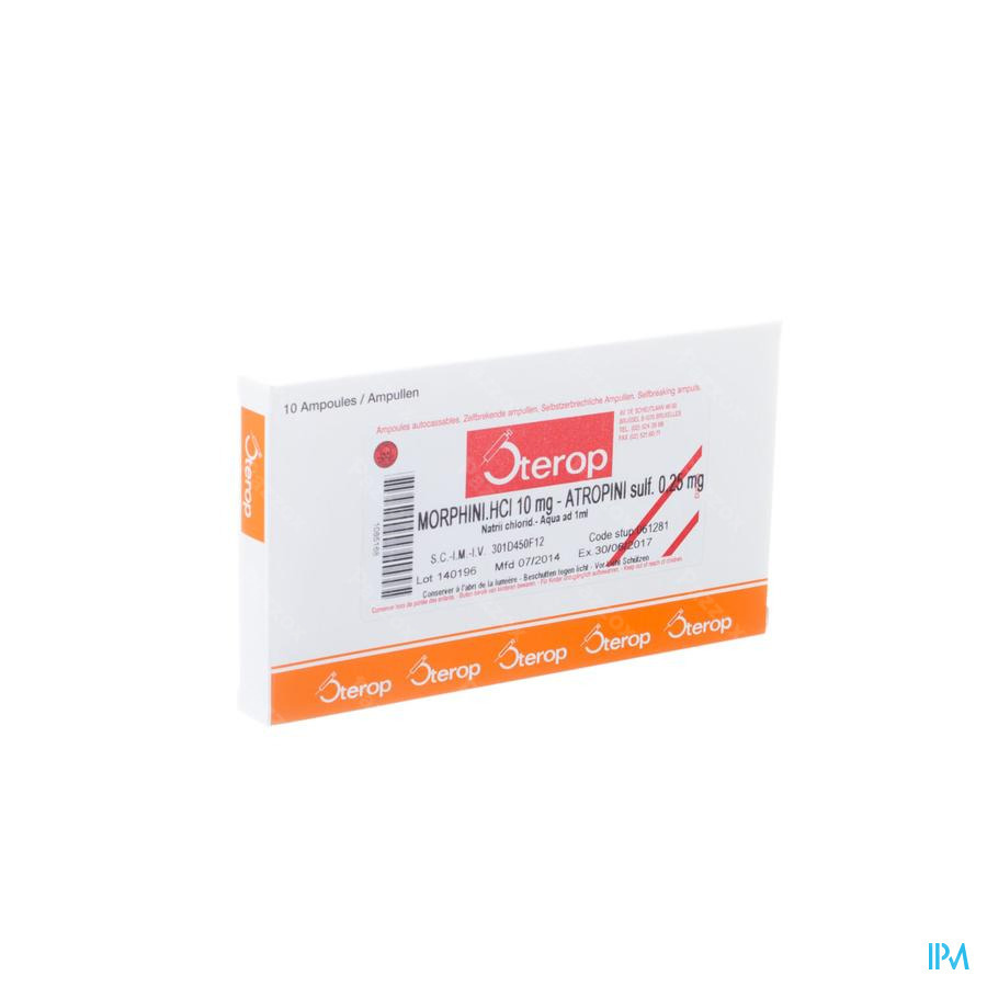 Sterop Morf Hcl 10mg + Atropine 0,25mg