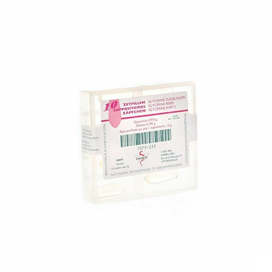 Glycerine Suppo Bb 10 Fag