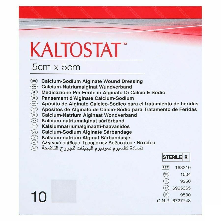 Kaltostat Verb 5,0x 5,0cm Ster 10s