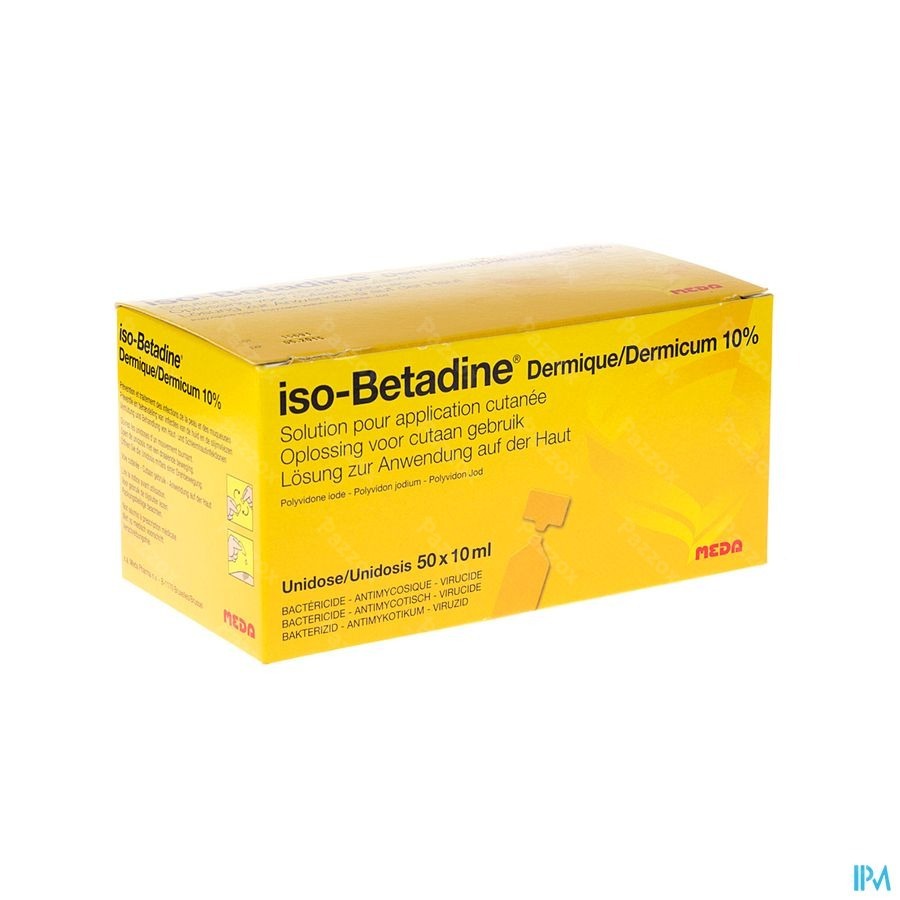 Iso Betadine Derm Unidose 50x10 ml
