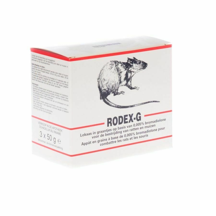 Rodex-g Korrels Ratten-muizen 3x50g