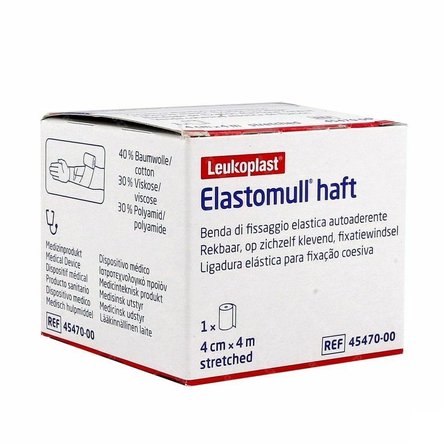 Elastomull Haft Fixatiewindel Coh. 4cmx4m 4547000