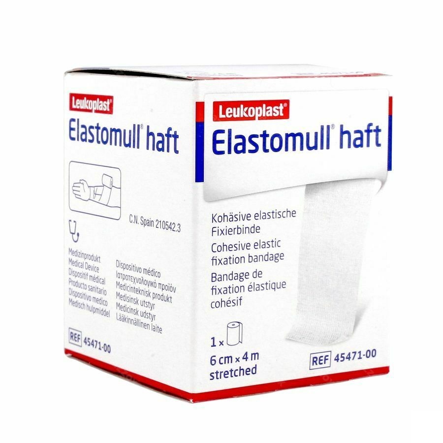 Elastomull Haft Fixatiewindel Coh. 6cmx4m 4547100