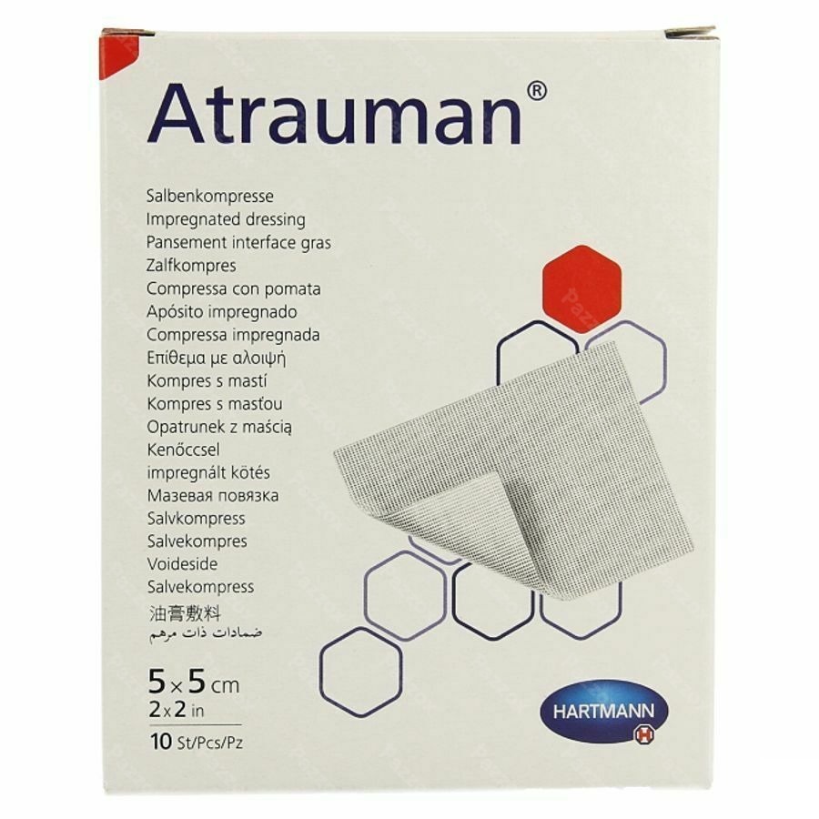 Atrauman 5x5cm St. 10 P/s
