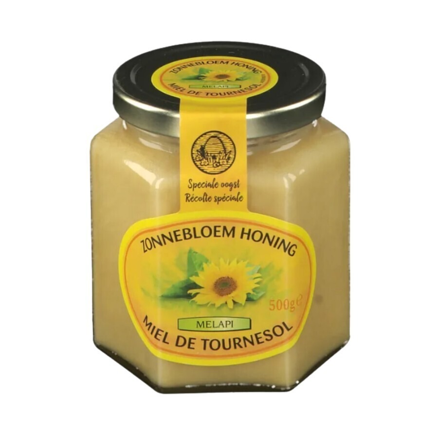 Melapi Honing Zonnebloem Zacht 500g 5536 Revogan
