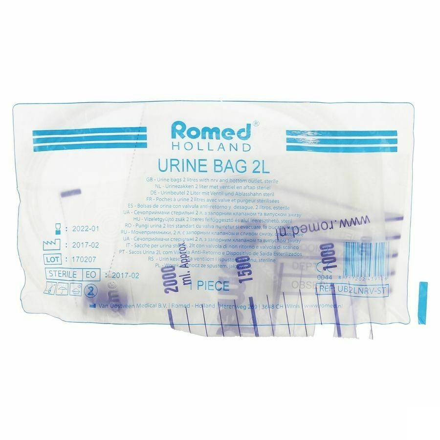 Urinezak Klep + Afvloeiing Romed 2l Pontos