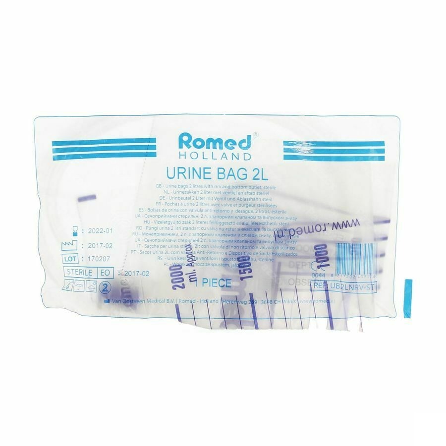 Urinezak Klep + Afvloeiing Romed 2l Pontos
