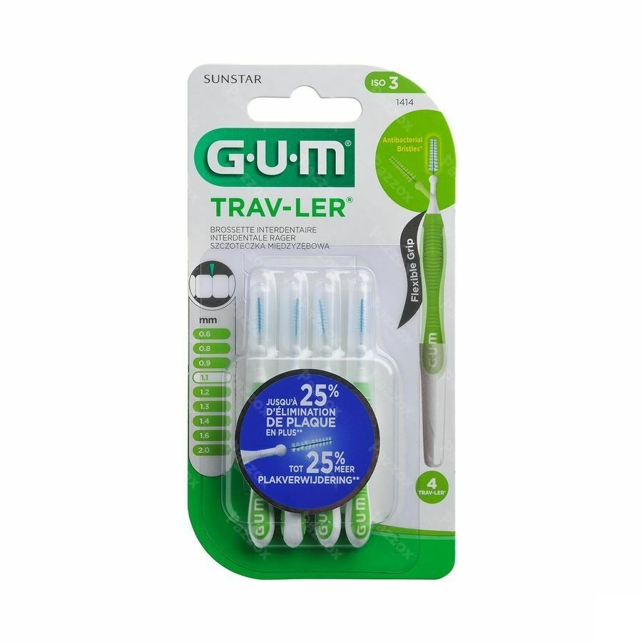 Gum Proxabrush Travel Tap Ufine 4 1414