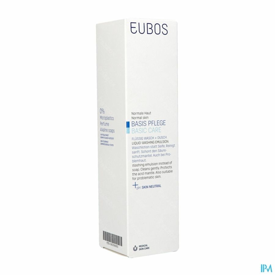 Eubos Zeep Vloeibaar Blauw N/parf 400ml