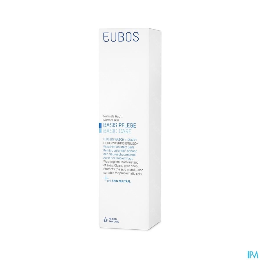 Eubos Zeep Vloeibaar Blauw N/parf 400ml
