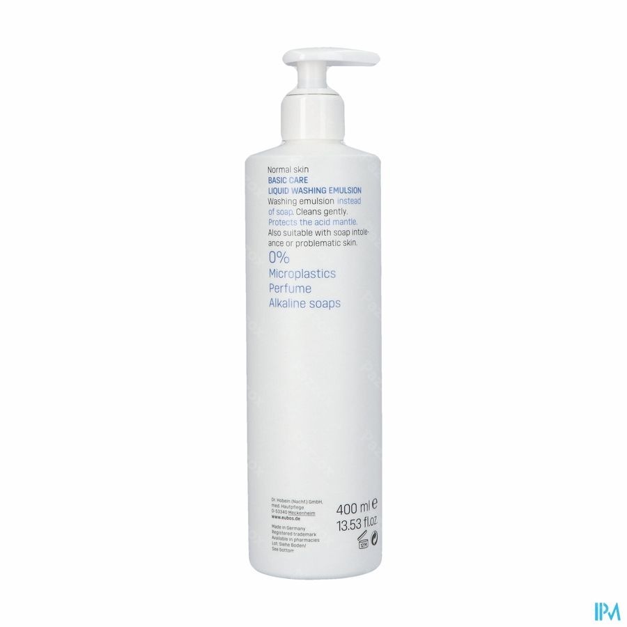 Eubos Zeep Vloeibaar Blauw N/parf 400ml